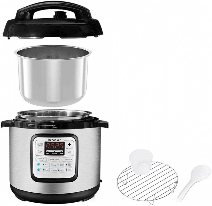 Picture 1 of the Becooker 6Qt Electric Pressure Cooker.