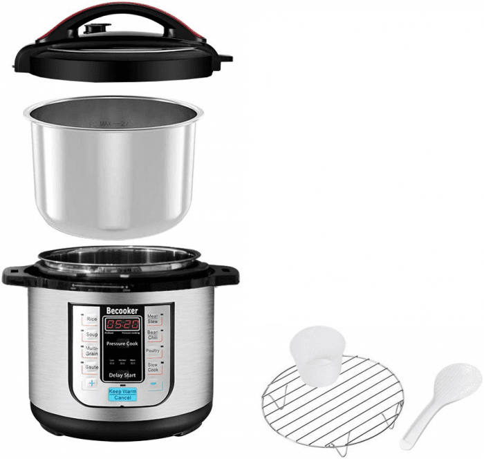 Picture 1 of the Becooker 8Qt Electric Pressure Cooker.