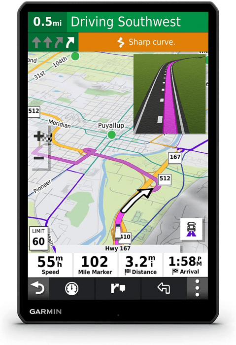 Picture 1 of the Garmin dezl OTR800.