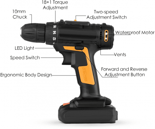 Picture 1 of the Meditool Double Speed 21v Cordless.